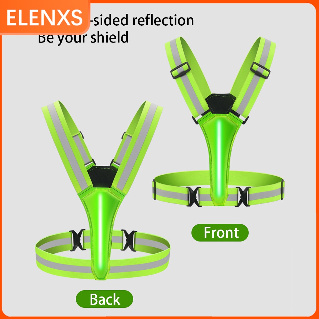Reflective Vest Rechargeable Clothing HighVisibility Safety 3 Lighting