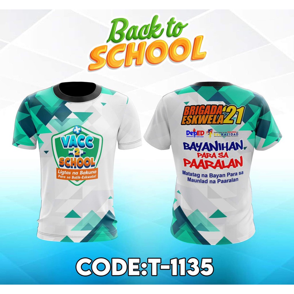 To Back School !!! Brigada Eskwela 2022 T-shirt Full Sublimation 3D ...