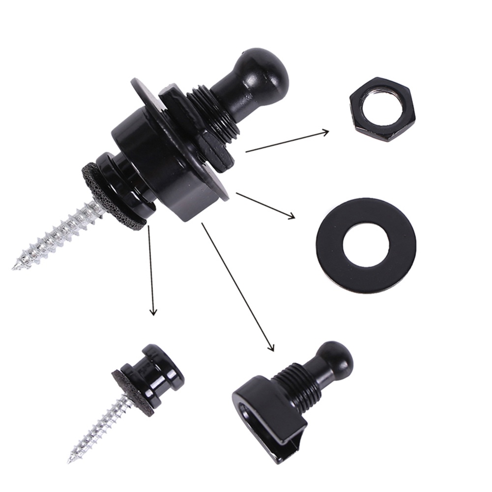 Guitar Strap Locks Set Guitar Strap Buttons Lock Pins Guitar Metal ...
