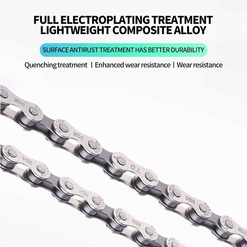 Bicycle Chain for Bike Chain 8/9/10/11 Speed Chain 116 Link Chain Road ...