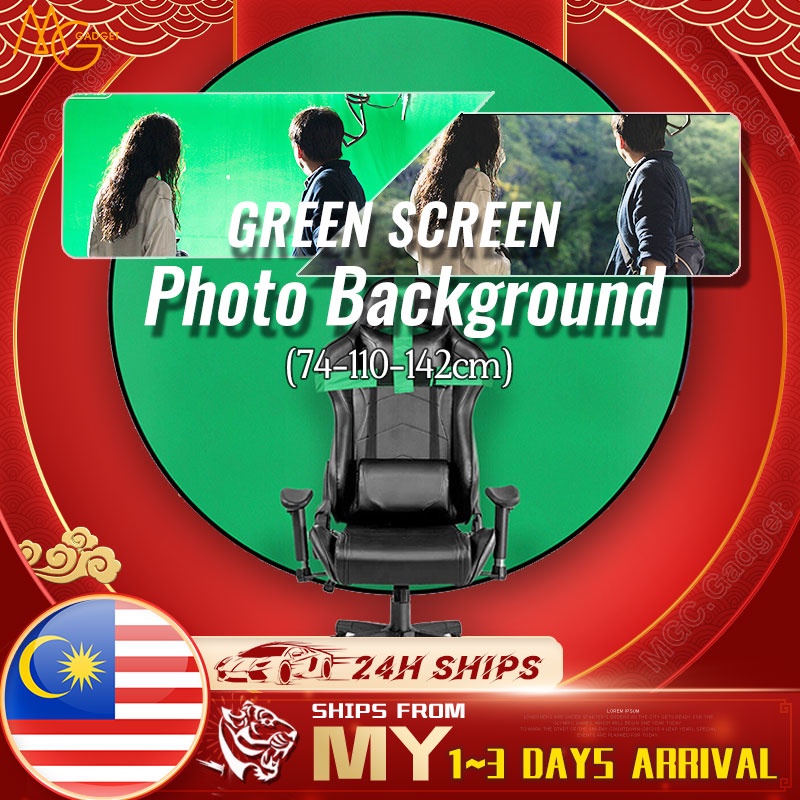 Green Screen Backdrops Photography Background Portable Foldable