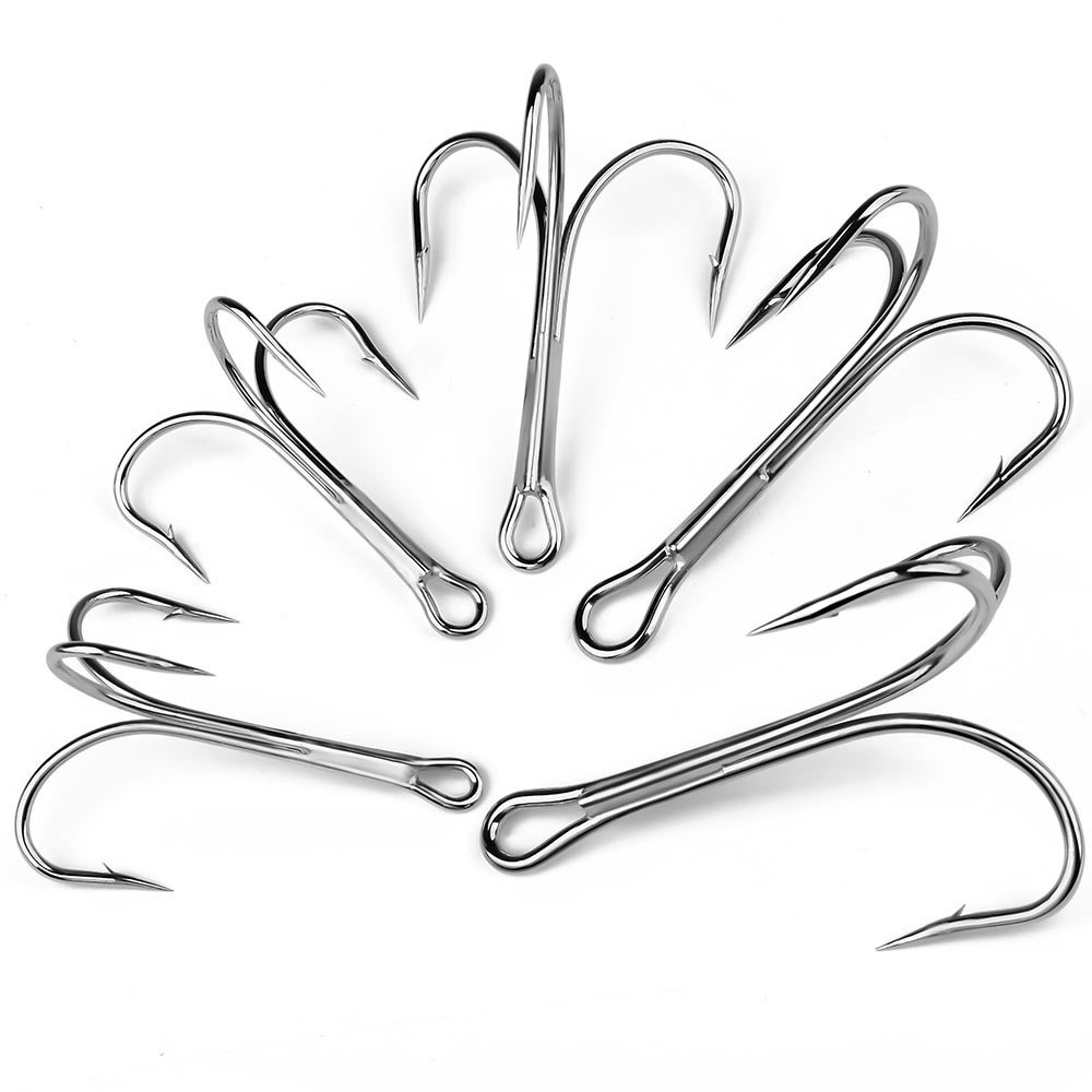 10pcs 4X Strengthen Super Sharp Big ORIGIN Tin Hook 6/0#-10/0# Treble ...