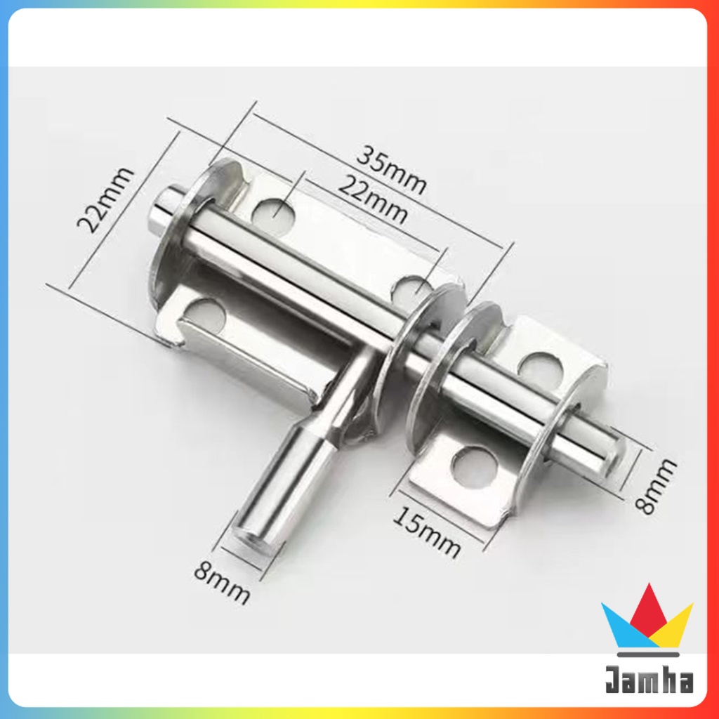 Jamha Stainless Steel Door Latch Solid Sliding Bolts Latch Hasp Home ...