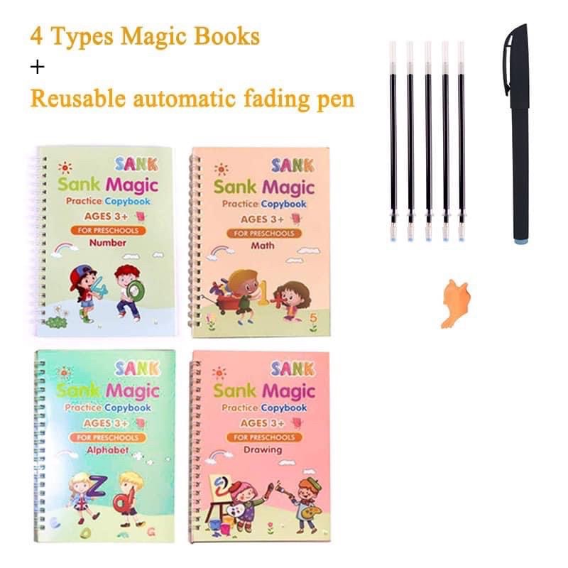 Square Stationery Kids Calligraphy Sank Magic Practice Copybook for ...