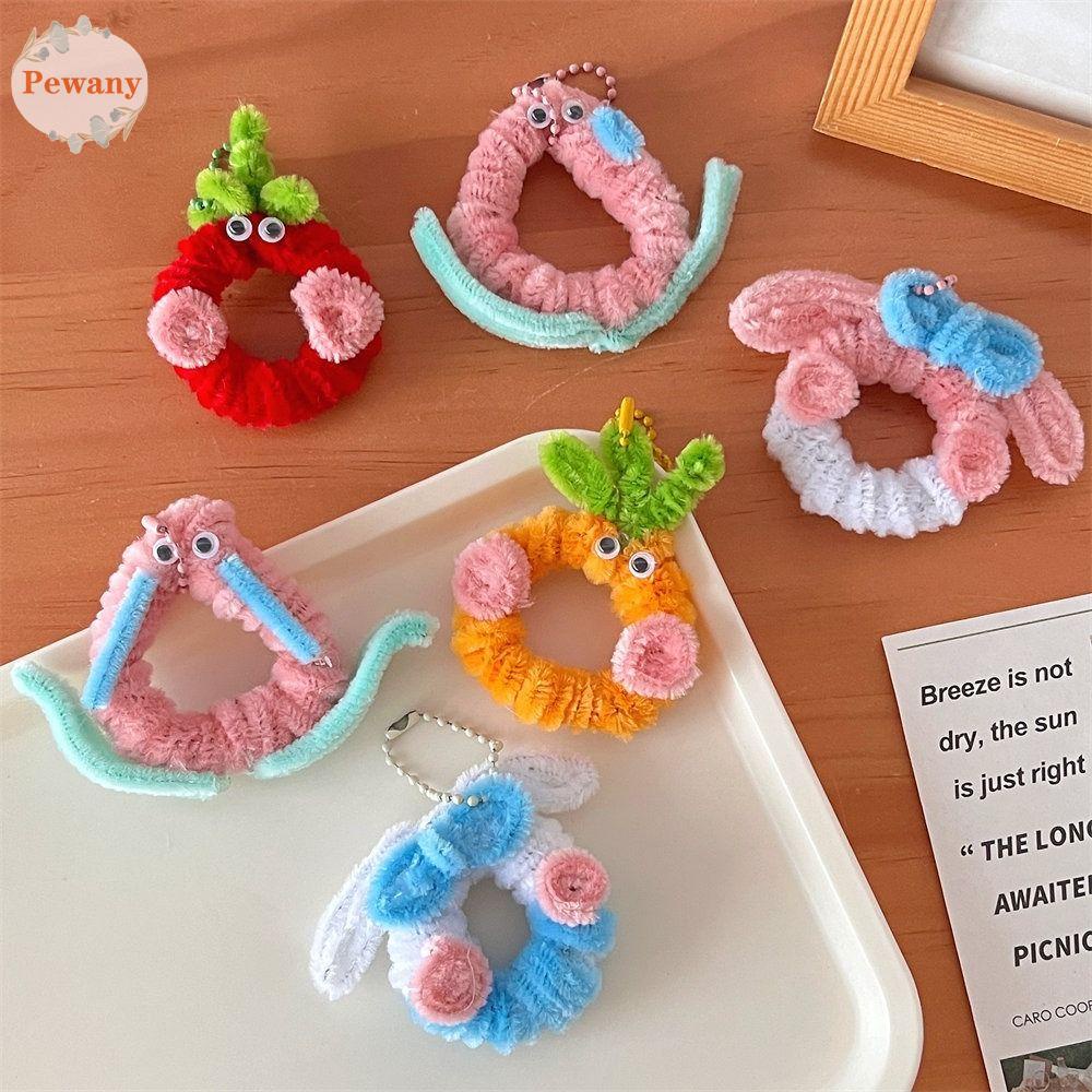 PEWANYZZ Doughnut Cinnamoroll Plush Keyring, Plush Stuffed Pipe Cleaner