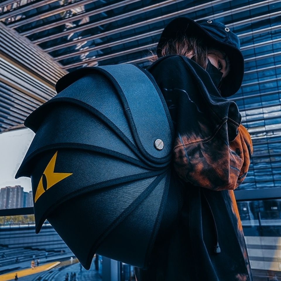 Creative Little Monster Helmet Backpack Male Rider Motorcycle Backpack ...