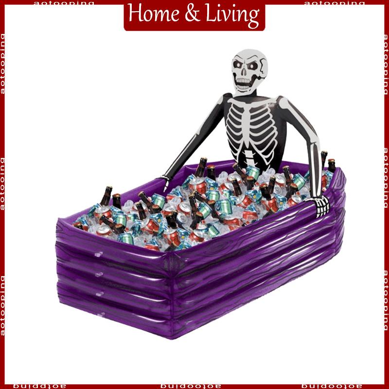 AOTO Halloween Skeleton Inflatable Serving Buffet Bar Beverage Ice ...