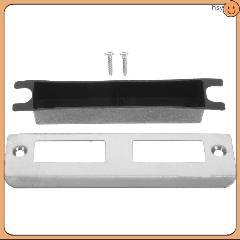 4 Sets Strike Plate Deadbolt Guide Sheet Door Frame Repair Kit Filler Reinforcement Plates Jamb