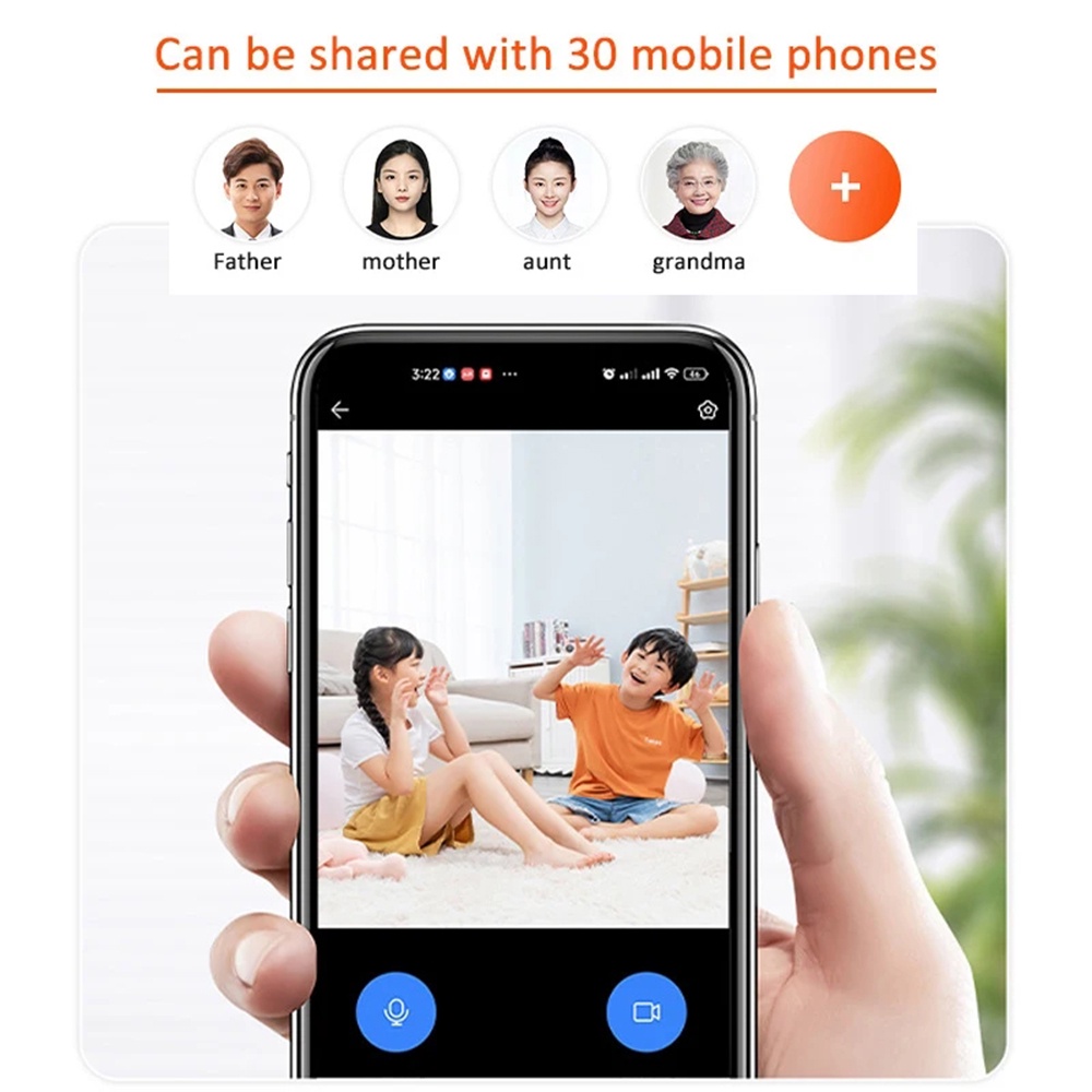 Video Call Camera Intelligent Wifi Camera IPS Screen FHD 1080P One ...