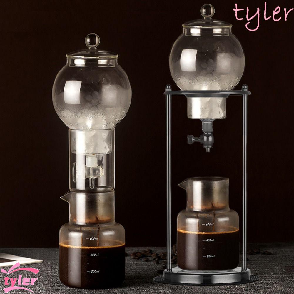 TYLER1 Ice Dripper Coffee Maker, 600ml Borosilicate Glass Cold Brew ...