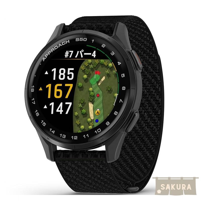 Garmin Approach S50 Golf GPS Watch with AMOLED Touch Display, Virtual ...