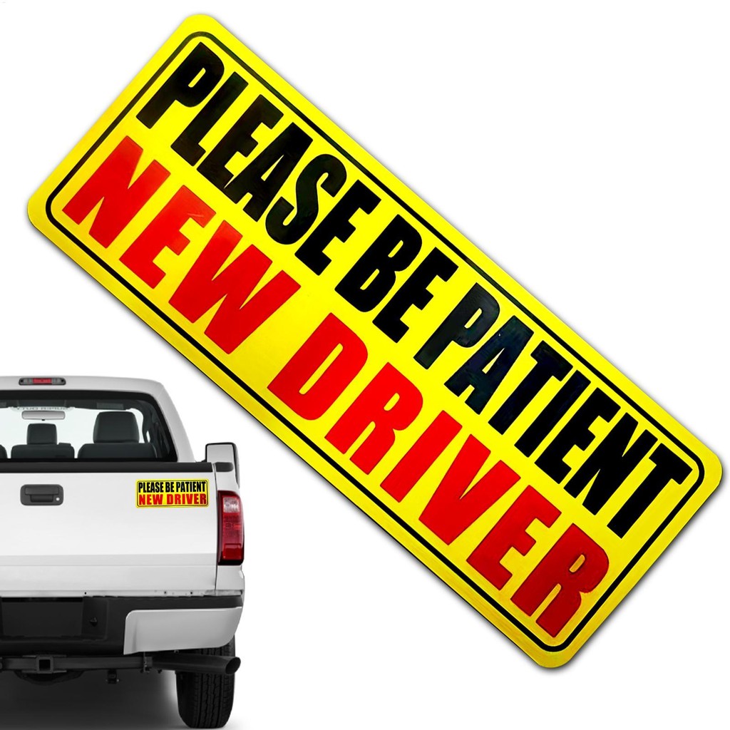 Student Driver Sticker Magnet for Car New Driver Decal 9x4 Inches ...