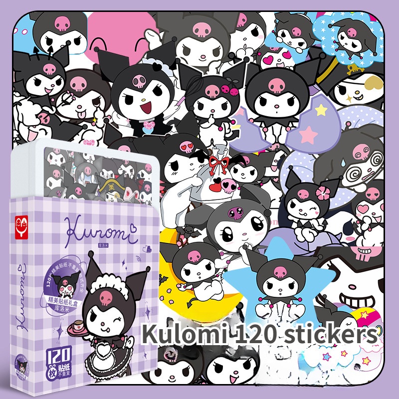 Sanrio Stickers Cinnamoroll Kuromi Cartoon 120pcs Children's Mini 