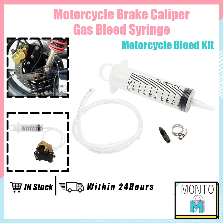 100mL 58cm Brake Caliper Gas Bleed Syringe Motorcycle Bleed Kit Universal Tool For Motorcycle