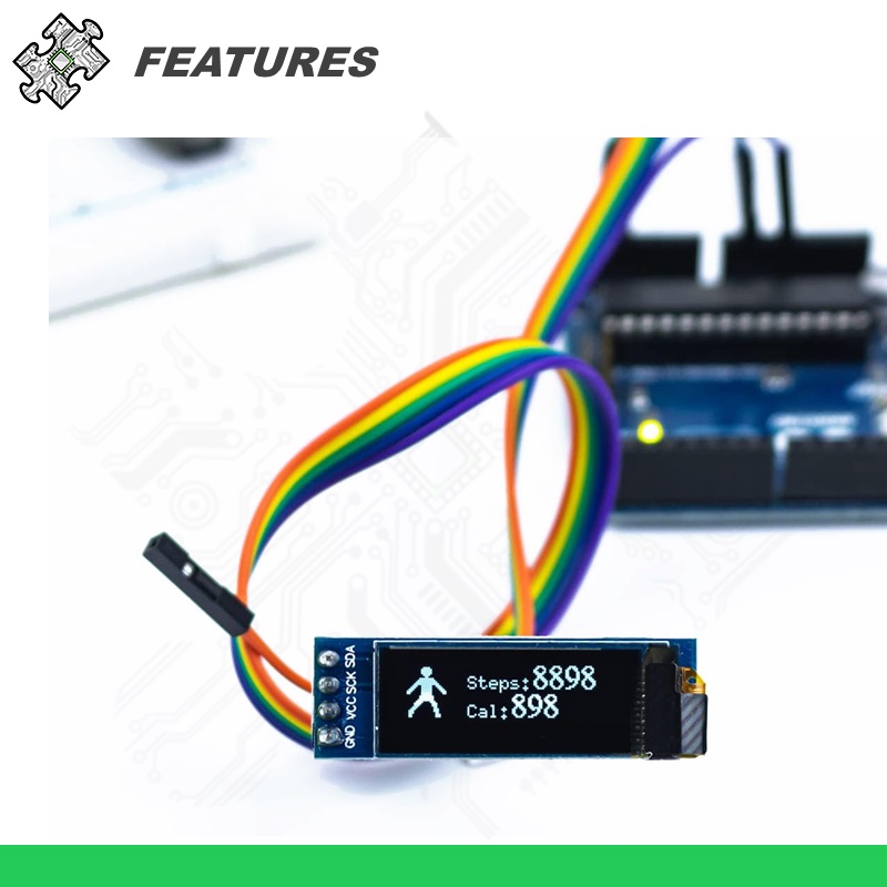 ENGLAB★0.91 Inch OLED Display Module, 128x32 Pixel With I2C Protocol ...