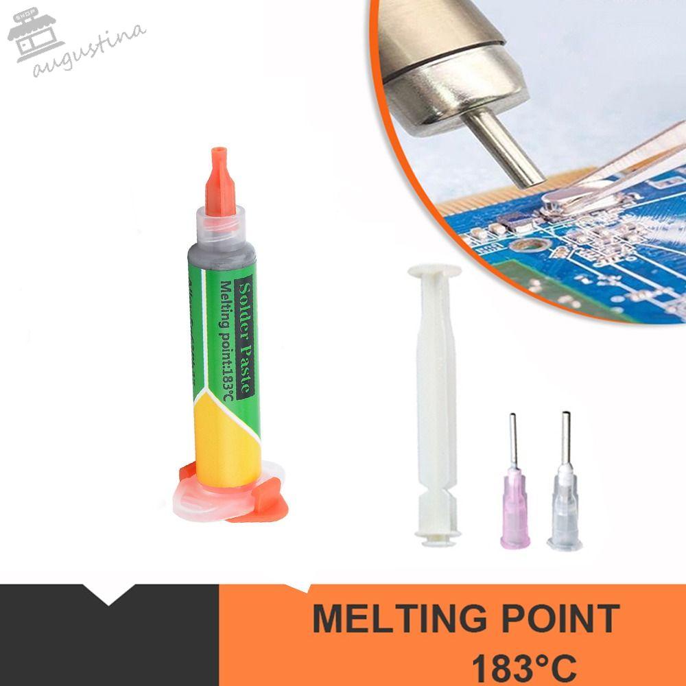 AUGUSTINA Solder Paste, Tube Tin Moderate Temperature Welding Paste, 20g Solder Needles Lead 183
