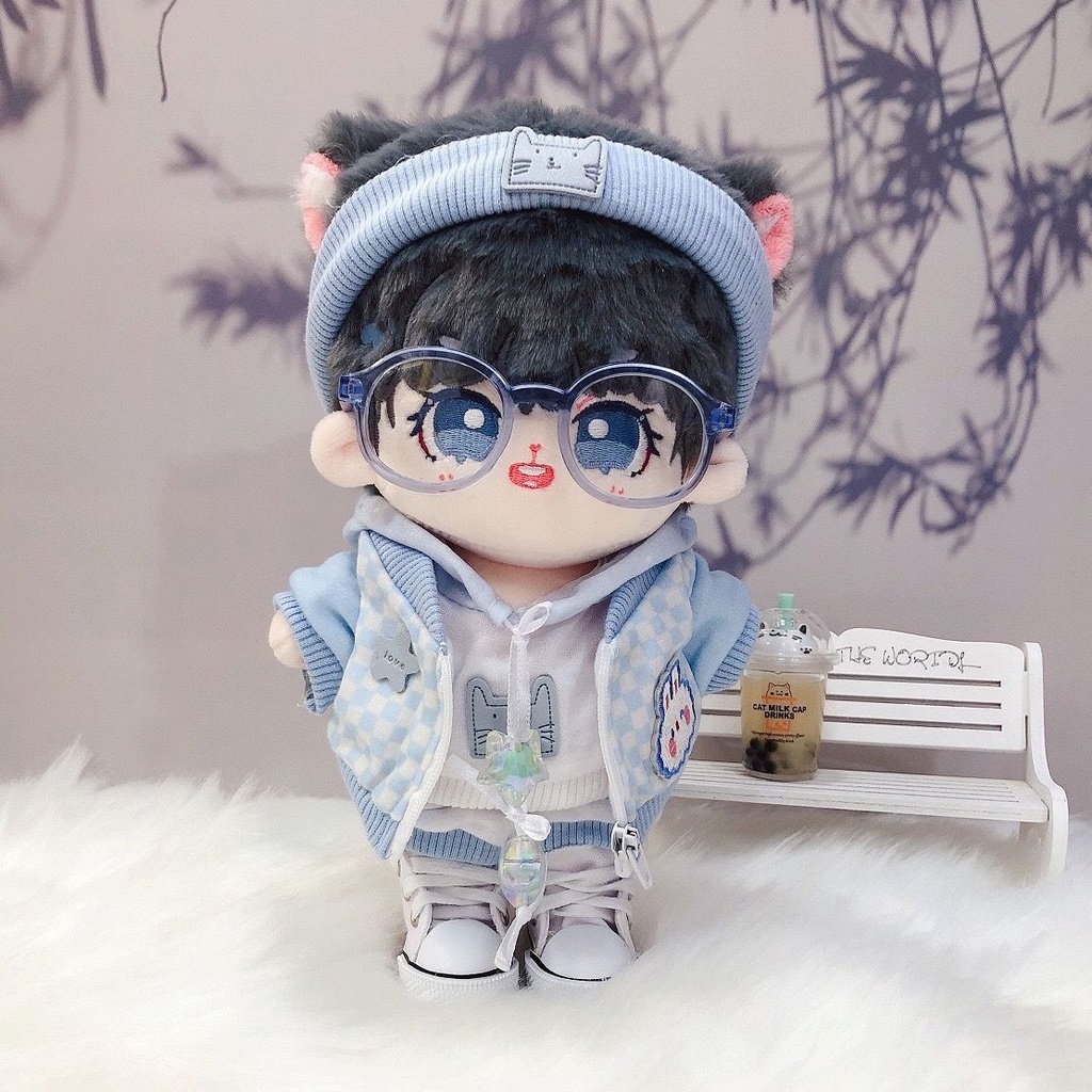 20cm Doll Clothes Wavy Rabbit Sweatshirt Zipper Jacket Pants Casual ...