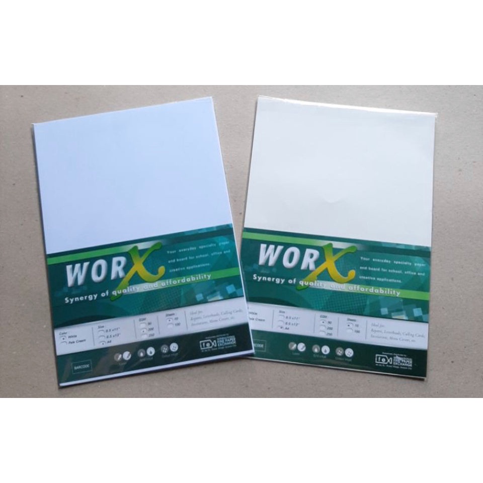 Worx Specialty/Board Paper 180/200GSM 10sheets | Shopee Philippines