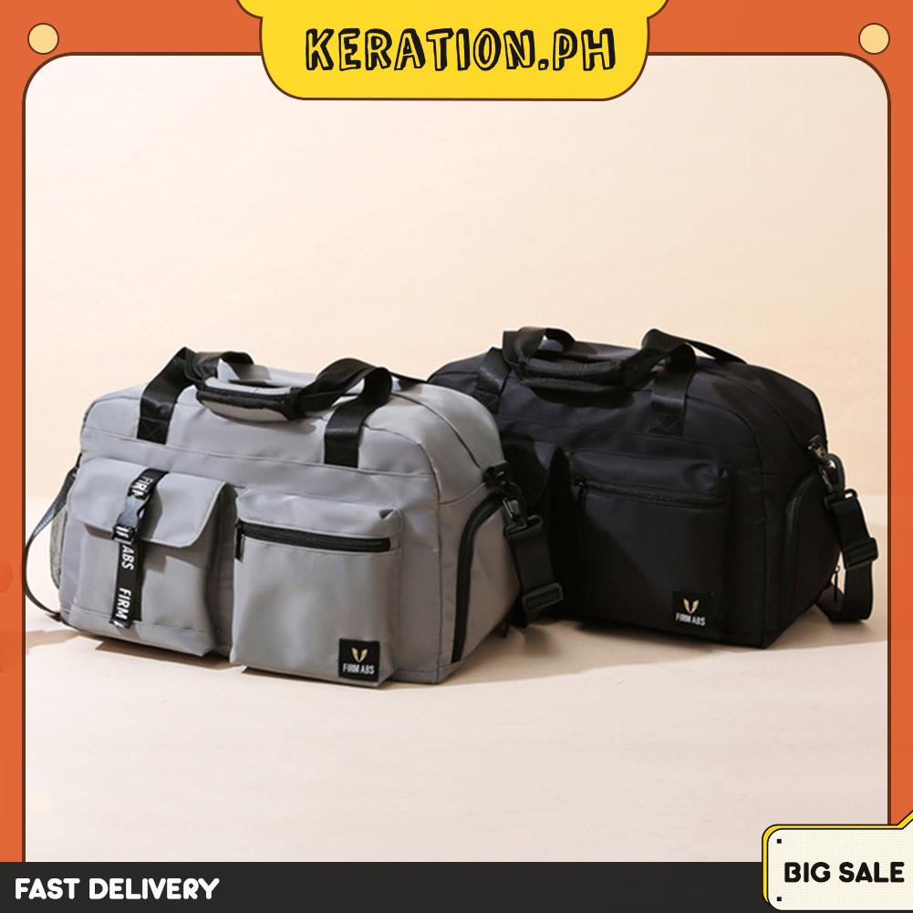 Carry on Bag with Trolley Sleeve Shoes Compartment Wet Pocket Workout