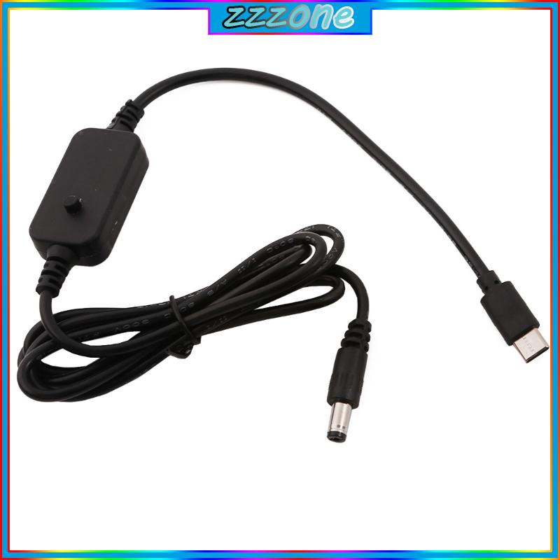 Zzz 115cm Flexible Usb C Type C To 5 5x2 1mm Adjust 5v 9v 12v 15v 20v Pd Power Cable For Laptop 2473