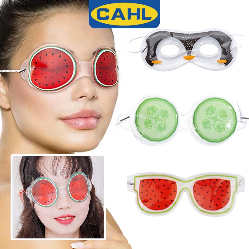 Fruit Themed Gel Eye Masks Cold/Hot Packs Reusable Cute Cooling Ice Eye