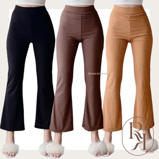 Cotton On Light Beige Ribbed Flared Leggings, Women's Fashion, Muslimah  Fashion, Bottoms on Carousell
