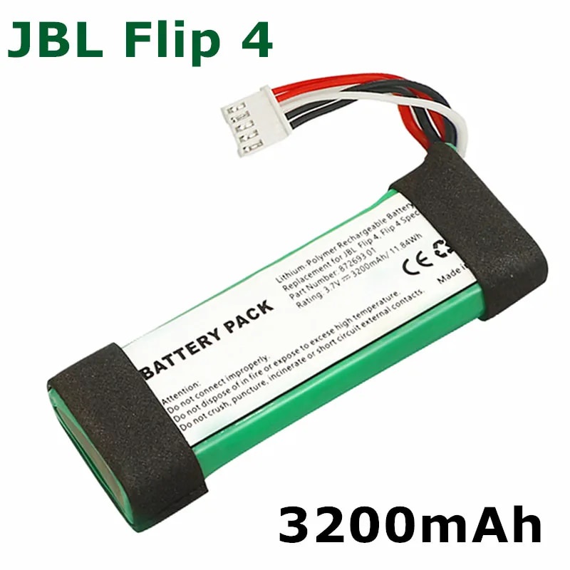 4000mAh Battery for JBL Flip 4, Flip 4 Special Edition, GSP872693 01 + Repair Tools