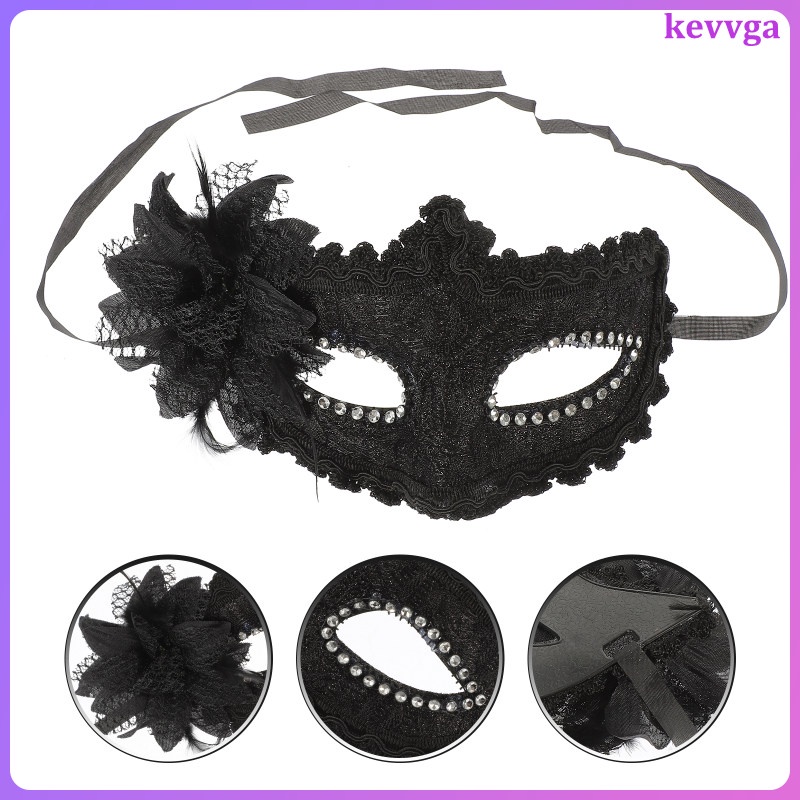 Women Masquerade Mask Lace Prom Decor Halloween Prop Festival Adult