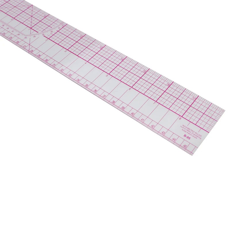 1PCS Styling Design Straight Ruler French Curve Hip Curve Cut-Out Slot ...
