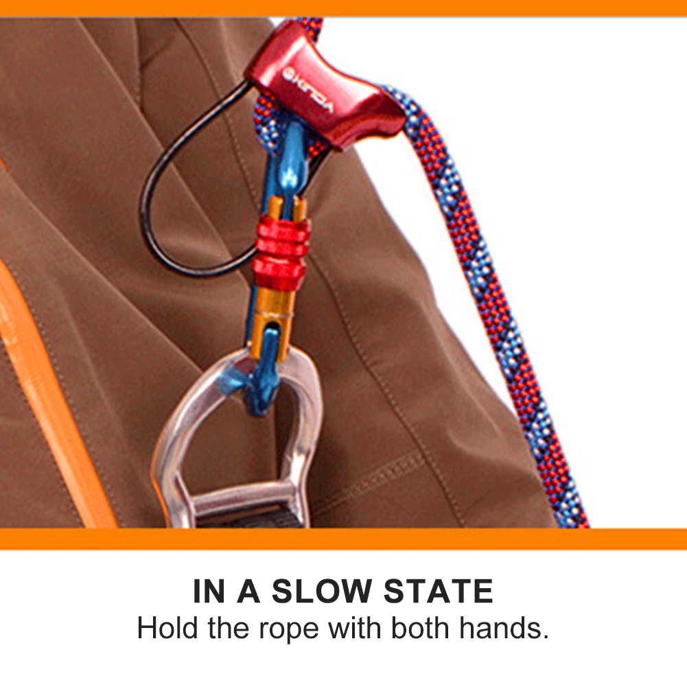 Rappel ATC Belay Device Descender Outdoor Camping Climbing Equipment ...