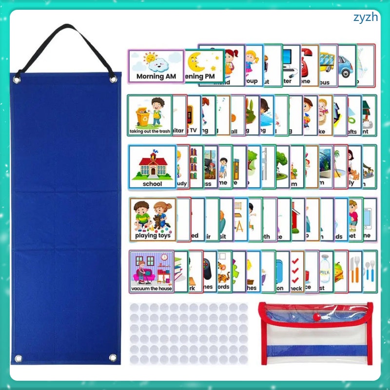 ready-stock-calendar-routine-chart-toddler-visual-schedule-kids-board