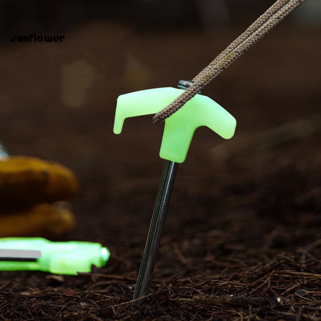 SU Outdoor Camping Pegs Heavy Duty Tent Stakes 10pcs Glowinthedark