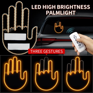 Delivery only] Funny Car Finger Light with Remote, Middle Finger Gesture  Light; Car accessories; BMW MERC