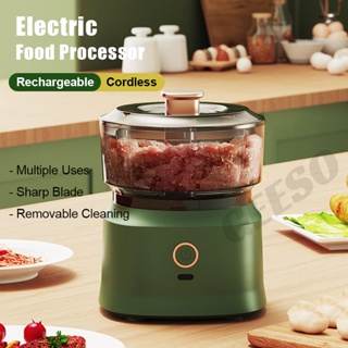 Cordless Electric Food Chopper Meat Chopper Cream Egg Blender Meat Masher  Garlic Mincer Vegetable Chopper Food Processors Meat Mixer Electric Stand  Food Mixer,Cream Mixer,Baby Supplemental Food Machine,Devices for Home Meat  Grinder, Stirring