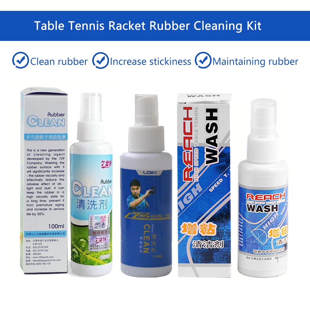 LOKI 729 Table Tennis Rubber Cleaner Tackifier Maintenance Liquid Table