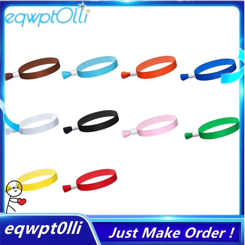 ^eQQ^100 Pcs Cloth Event Wristbands, Colored Wrist Bands for Events ...