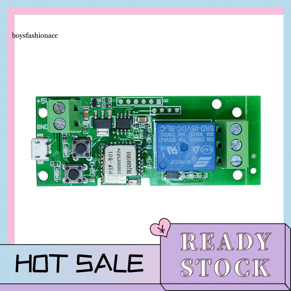 BF SONOFF 1CH DC5V WiFi Switch Wireless Inching Self-Locking Smart ...