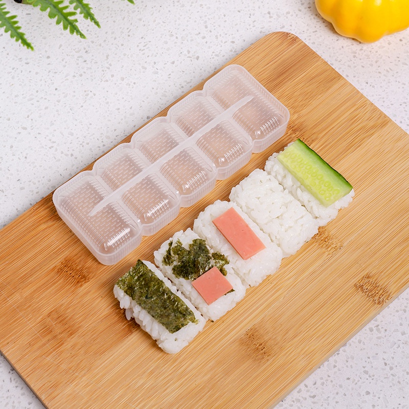 5 Rolls Sushi Bento Mold Rice Ball Mold Bento Rice Ball Handy Tool Five ...