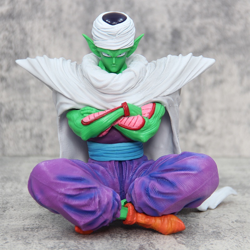 15cm Dragon Ball Figure Sit Piccolo Anime Figures Cloak Piccolo ...