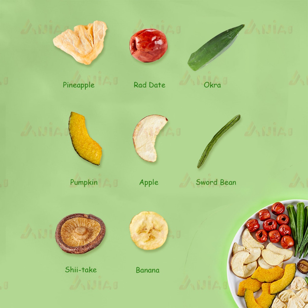 fruit and vegetable crisp assorted dried fruit chips Assorted dried