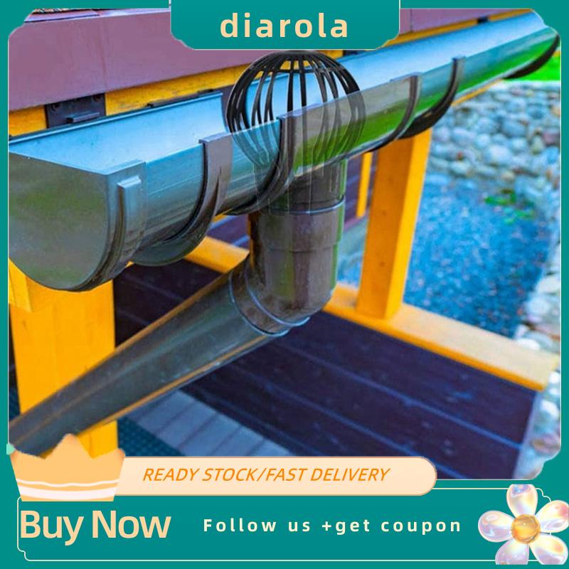 【diarola】8Pcs Plastic Gutter Guards, Downpipe Leaf Guard, Downspout