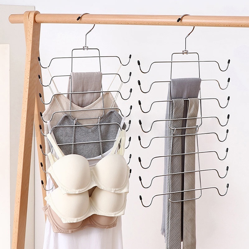 Bra Panty Hanger Bra Organizer Multi Layer Clothes Rack Hanging Storage