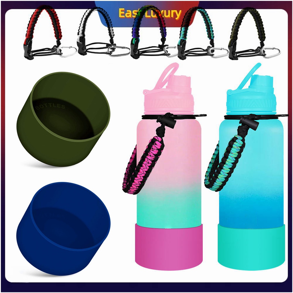 PATIKIL Silicone Water Bottle Boot – Anti-Slip Protective Sleeve For Tumbler Bottom, Fits 12-40oz Bottles (Rose Gold)
