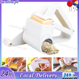 1pc(39*6.5cm) Stainless Steel Cheese Grater, White Handheld Rotary