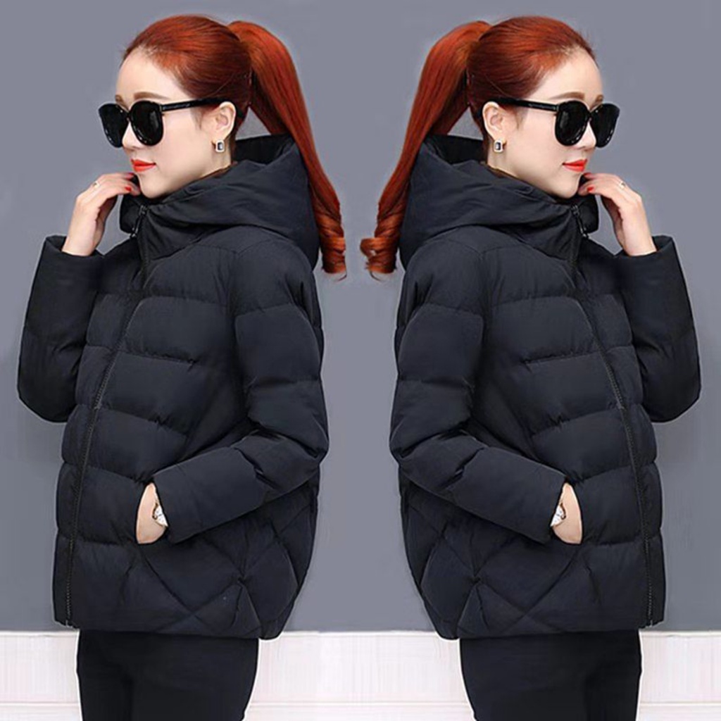 Women Down Coat Women Puffer Coat Stylish Winter Hooded Jacket for Women Warm and Trendy Outerwear for Cold Weather All match Streetwear Coat Shopee Philippines
