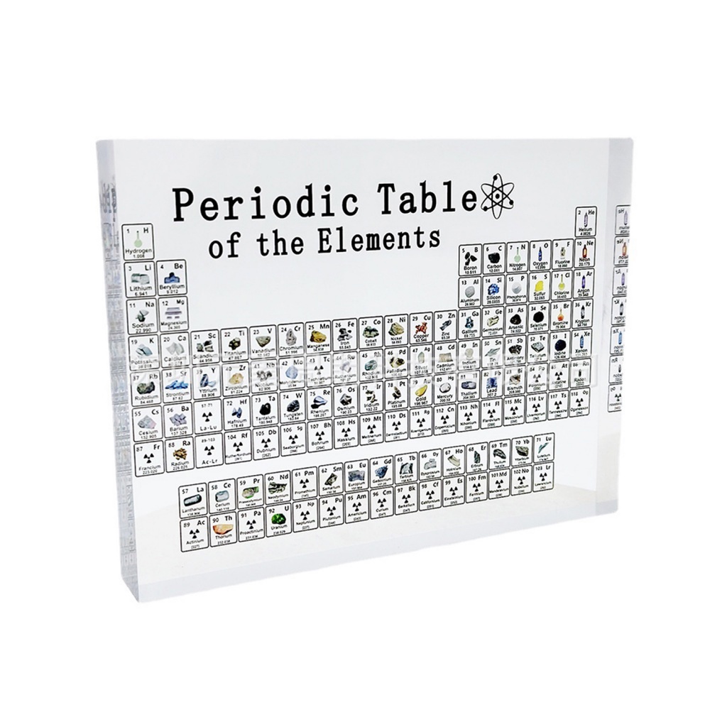 Moreorders Periodic Table Chemistry Classroom Decor Real Elements Periodic Table Ornament With 