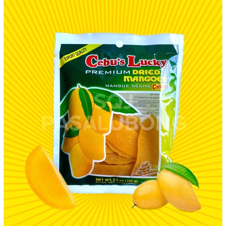 CEBUS LUCKY PREMIUM DRIED MANGOES 100g CEBU PASALUBONG Shopee
