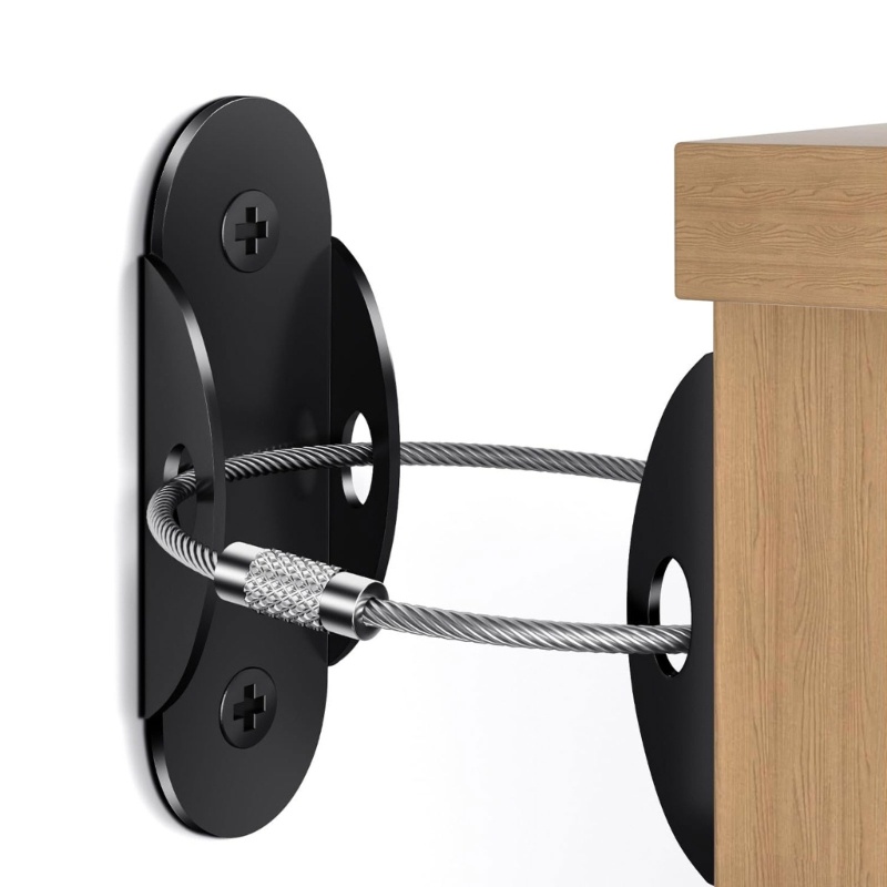 PCF* 4 Set Furniture Wall Straps Durable AntiTip Fastening Solution