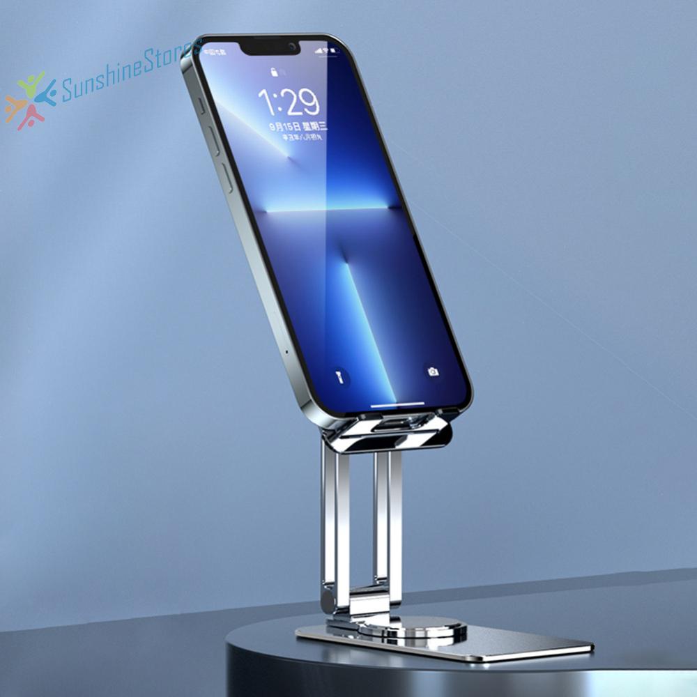 Foldable Metal Desktop Mobile Phone Stand For iPhone iPad Xiaomi 360 ...