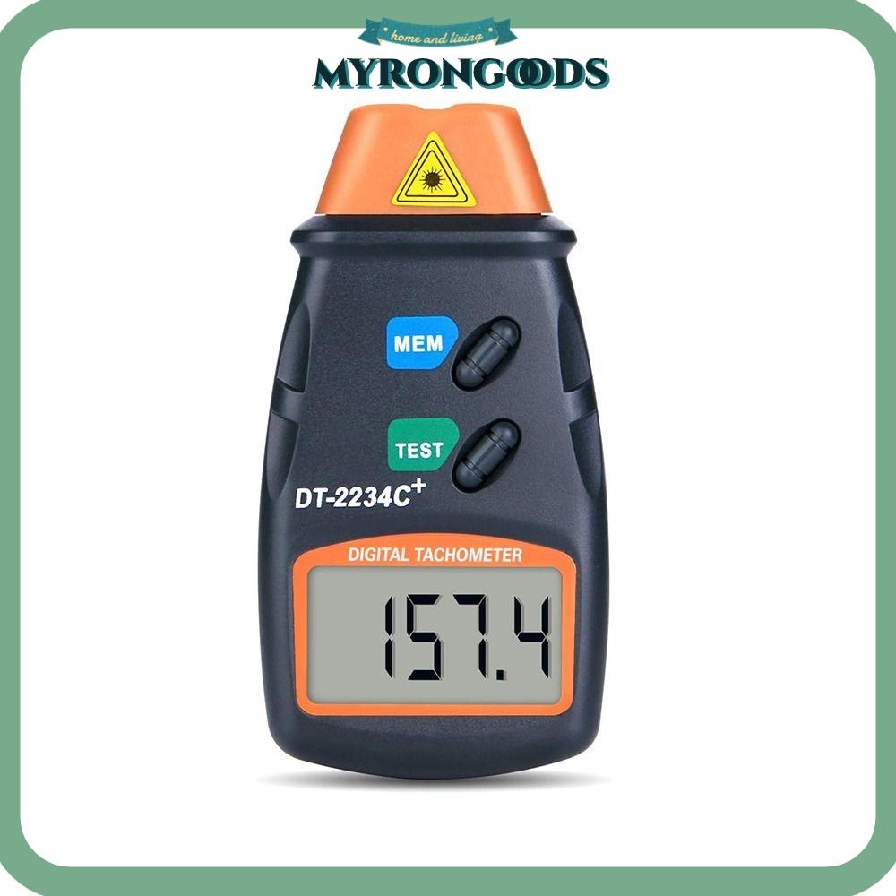 MYRONG Laser Photo Tachometer, Professional LCD Digital Laser Tachometer, Meter Speedometer Tool